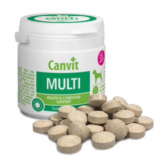 Вітаміно-мінеральний комплекс Canvit Multi для собак таблетки 100 г (can50718) - Інтернет-магазин спільних покупок ToGether