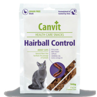 Напіввологі ласощі Canvit Hairball Control для виведення шерсті для котів100 г (can514083) - Інтернет-магазин спільних покупок ToGether