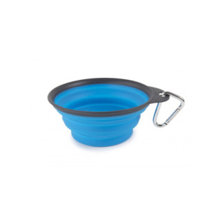 Складна миска для тварин Dexas Collapsible Travel Cup М з карабіном 240 мл Блакитний (PW2004322194) - Інтернет-магазин спільних покупок ToGether