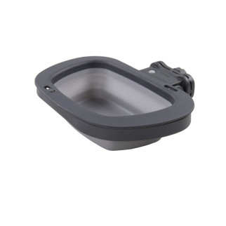 Миска складана для собак Dexas Collapsible Kennel Bowl з кріпленням на клітку 600 мл сірий (PW275432429) - Інтернет-магазин спільних покупок ToGether