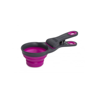 Мірна склянка для корму Dexas Collapsible KlipScoop складана на кліпсі 240 мл пурпурний (PW6604322405) - Інтернет-магазин спільних покупок ToGether