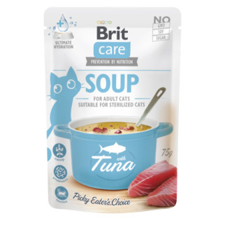 Корм вологий "Суп для котів Brit Care Soup with Tuna з тунцем", 75 г - Інтернет-магазин спільних покупок ToGether