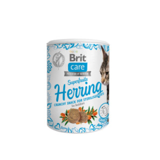 Ласощі для котів Brit Care Cat Snack Superfruits Herring оселедець, 100 г - Інтернет-магазин спільних покупок ToGether