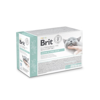 Корм вологий для котів Brit GF VetDiet Urinary and Stress Relief з індичкою, 12 x 85 г - Інтернет-магазин спільних покупок ToGether