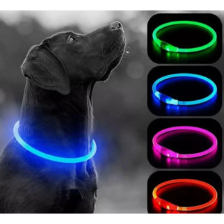 Світлодіодний вологостійкий нашийник для собак USB Розмір S-35 cm M-50 cm L-70 cm - Інтернет-магазин спільних покупок ToGether