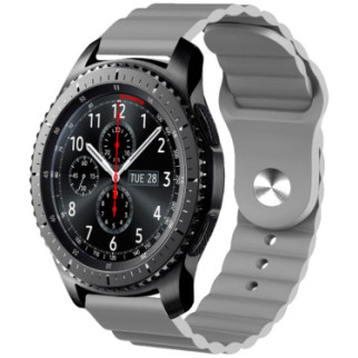 Ремінець силіконовий 22мм Samsung Gear S3 | Galaxy Watch 46 | Galaxy Watch 3 45 mm LineS BeWatch Сірий - Інтернет-магазин спільних покупок ToGether