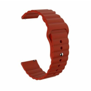 Ремінець силіконовий BeWatch 22мм універсальний для годинника LineS Темно-Червоний - Інтернет-магазин спільних покупок ToGether