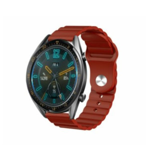 Ремінець силіконовий BeWatch 22мм Samsung Gear S3 | Galaxy Watch 46 | Galaxy Watch 3 45 mm LineS Темно-Червоний - Інтернет-магазин спільних покупок ToGether