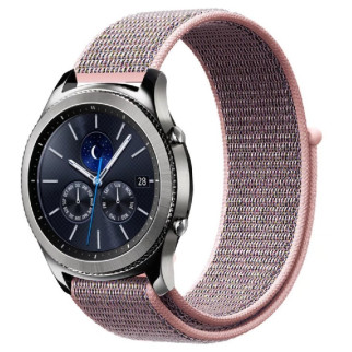 Ремінець BeWatch для Samsung Galaxy Watch 42 | Galaxy Watch 3 41 | Active | Active 2 нейлоновий 20мм липучка Рожевий (1011338) - Інтернет-магазин спільних покупок ToGether