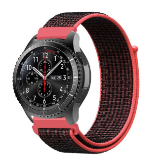 Ремінець BeWatch для Samsung Galaxy Watch 42 | Galaxy Watch 3 41 | Active | Active 2 нейлоновий 20мм липучка Кораловий (1011339) - Інтернет-магазин спільних покупок ToGether