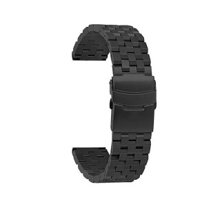 Ремінець BeWatch 22мм сталевий Quadro для Samsung Galaxy Watch 46 | Galaxy Watch 3 45 | Gear 3 Чорний (1024401) - Інтернет-магазин спільних покупок ToGether