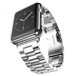 Браслет BeWatch для Apple Watch series 3 4 | 5 | 6 із шириною корпусу 38|40mm класичний сталевий Сріблястий (1020405) - Інтернет-магазин спільних покупок ToGether