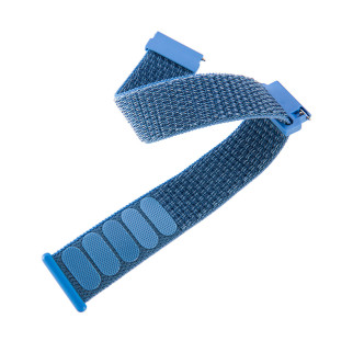 Ремінець 20мм нейлоновий липучка універсальний для годинника Блакитний BeWatch (1011302) - Інтернет-магазин спільних покупок ToGether