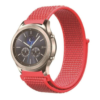 Ремінець BeWatch для Samsung Galaxy Watch 42 | Galaxy Watch 3 41 | Active | Active2 нейлоновий 20мм липучка Червоний (1011384) - Інтернет-магазин спільних покупок ToGether