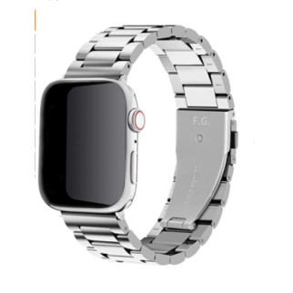 Браслет BeWatch для Apple Watch series 3 4 | 5 | 6 із шириною корпусу 42|44mm класичний сталевий Сріблястий (1020405) - Інтернет-магазин спільних покупок ToGether
