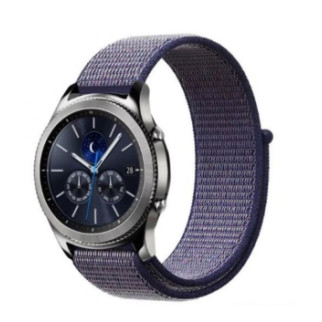Ремінець BeWatch 22мм нейлонова липучка для Samsung Gear S3 | Galaxy Watch 46 | Galaxy Watch 3 45 Темно Синій (1021398) - Інтернет-магазин спільних покупок ToGether