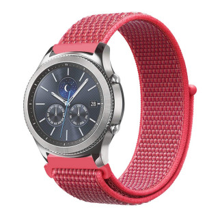 Ремінець BeWatch для Samsung Gear S3 Galaxy Watch 46 | Galaxy Watch 3 45mm нейлоновий липучка 22мм Червоний (1021302) - Інтернет-магазин спільних покупок ToGether