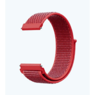 Ремінець BeWatch 22мм нейлоновий липучка для смарт годинник універсальний Червоний (1021302) - Інтернет-магазин спільних покупок ToGether