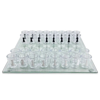 Алко П'яні шахи з чарками та скляною дошкою 24х24 см. Алкогольні шахи чарки, настільна гра 32 чарки - Інтернет-магазин спільних покупок ToGether