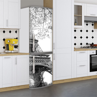 Вінілова наклейка на холодильник, Eiffel Башта, 200х60 см - Лицьова (В), з ламінуванням - Інтернет-магазин спільних покупок ToGether
