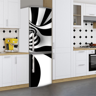 Наклейки для холодильника, 3д абстракція, 180х60 см - Лицьова (В), з ламінуванням - Інтернет-магазин спільних покупок ToGether