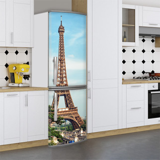 Наклейки для холодильника, Eiffel Башта, 180х60 см - Лицьова (В), з ламінуванням - Інтернет-магазин спільних покупок ToGether