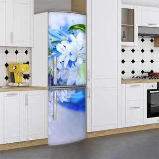 Наклейка для холодильника, квіти, 180х60 см - Лицьова (В), з ламінуванням - Інтернет-магазин спільних покупок ToGether