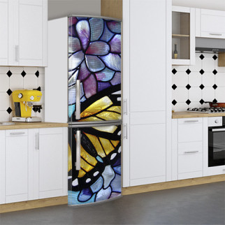 Наклейки на холодильник, метелик, 200х60 см - Лицьова (В), з ламінуванням - Інтернет-магазин спільних покупок ToGether
