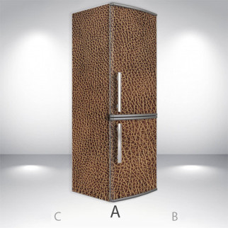 Наклейки для холодильника, шкіряне покриття, 180х60 см - Лицьова + Ліва (А), з ламінуванням - Інтернет-магазин спільних покупок ToGether