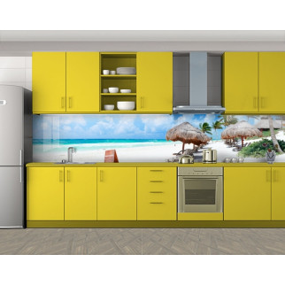Наклейка на кухонний фартух 60 х 300 см, з фотодруком та захисною ламінацією Тропічний рай (БП-s_mp159) - Інтернет-магазин спільних покупок ToGether
