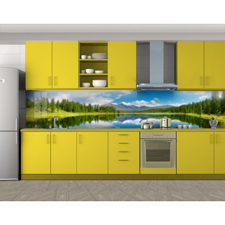 Наклейка на кухонний фартух 60 х 300 см, з фотодруком та захисною ламінацією лісове озеро (БП-s_pr1442) - Інтернет-магазин спільних покупок ToGether