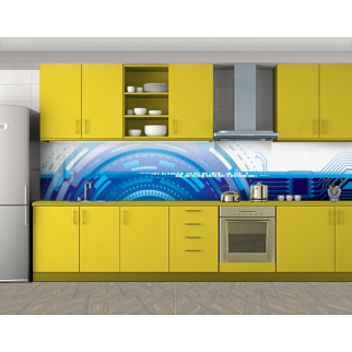 Наклейка на кухонний фартух 60 х 300 см, з фотодруком та захисною ламінацією техно (БП-s_ab210) - Інтернет-магазин спільних покупок ToGether
