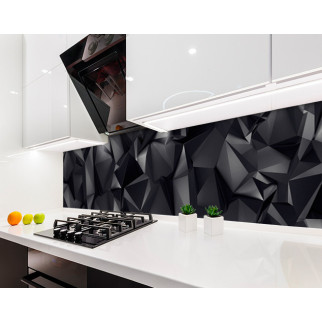 Наклейка на кухонний фартух 60 х 250 см, з фотодруком та захисною ламінацією чорні кристали (БП-s_ab11070-1) - Інтернет-магазин спільних покупок ToGether