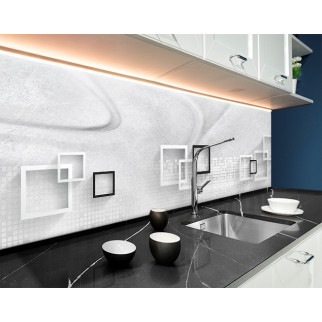 Наклейка на кухонний фартух 65 х 300 см, з фотодруком та захисною ламінацією чорно білі рамки, абстракція (БП-s_ab11082-4) - Інтернет-магазин спільних покупок ToGether