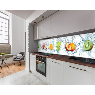 Наклейка на кухонний фартух 60 х 250 см, з фотодруком та захисною ламінацією фрукти у воді (БП-s_ed578-1) - Інтернет-магазин спільних покупок ToGether