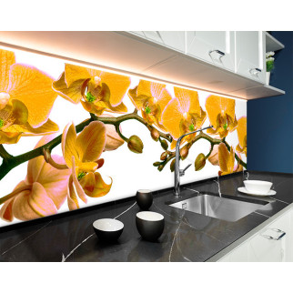 Наклейка на кухонний фартух 60 х 300 см, з фотодруком та захисною ламінацією тигрові орхідеї (БП-s_fl11719-3) - Інтернет-магазин спільних покупок ToGether