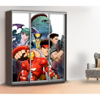Наклейка з супергероями в дитячу на шафу, двері, стіни 240 х 100 см із захисною ламінацією - Інтернет-магазин спільних покупок ToGether