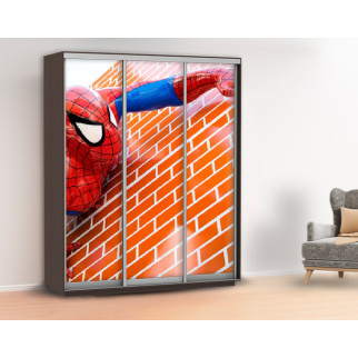 Наклейка з людиною павуком в дитячу на шафу, двері, стіни 240 х 100 см із захисною ламінацією - Інтернет-магазин спільних покупок ToGether