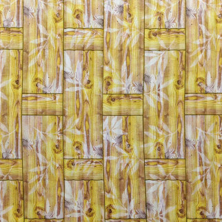 Самоклеюча декоративна 3D панель бамбукова кладка жовта 700x700x8.5мм (056) SW-00000091 - Інтернет-магазин спільних покупок ToGether