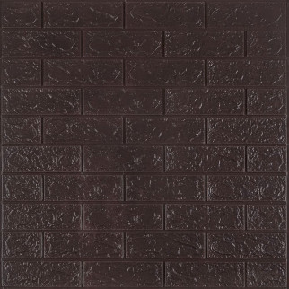 3D панель самоклеюча цегла Чорний шоколад 700х770х3мм (018-3) SW-00000543 - Інтернет-магазин спільних покупок ToGether