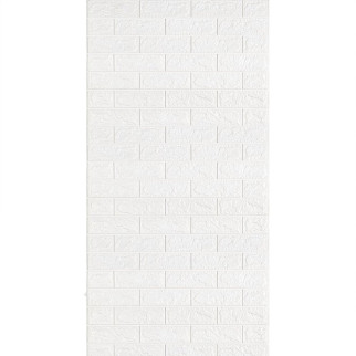 Самоклеюча 3D панель під білу цеглу в рулоні 3080x700x3мм (R001-3) SW-00001393 - Інтернет-магазин спільних покупок ToGether