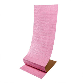 Самоклеюча 3D панель під рожеву цеглу 19600x700x3мм SW-00001471 - Інтернет-магазин спільних покупок ToGether