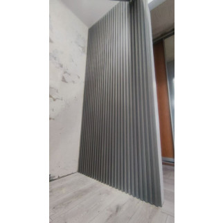 Декоративна стінова рейка сталева сіра 3000*160*23мм (D) SW-00001528 - Інтернет-магазин спільних покупок ToGether
