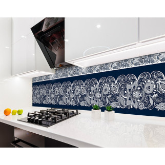 Наклейка на кухонний фартух 60 х 300 см, з фотодруком та захисною ламінацією орнамент під плитку (БП-s_df165-3) - Інтернет-магазин спільних покупок ToGether