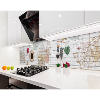Наклейка на кухонний фартух 60 х 300 см, з фотодруком та захисною ламінацією Італія, Рим (БП-s_ed616-3) - Інтернет-магазин спільних покупок ToGether