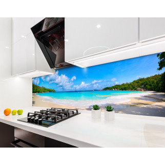 Наклейка на кухонний фартух 60 х 200 см, з фотодруком та захисною ламінацією узбережжя моря, тропіки (БП-s_mp184) - Інтернет-магазин спільних покупок ToGether