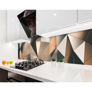 Наклейка на кухонний фартух 60 х 200 см, з фотодруком та захисною ламінацією абстракція, трикутні фігури (БП-s_tx294) - Інтернет-магазин спільних покупок ToGether