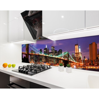 Наклейка на кухонний фартух 60 х 200 см, з фотодруком та захисною ламінацією Бруклінський міст (БП-s_ar309) - Інтернет-магазин спільних покупок ToGether