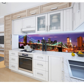 Наклейка на кухонний фартух 60 х 250 см, з фотодруком та захисною ламінацією Бруклінський міст (БП-s_ar309-1) - Інтернет-магазин спільних покупок ToGether