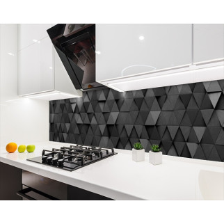 Наклейка на кухонний фартух 60 х 200 см, з фотодруком та захисною ламінацією абстракція з трикутників (БП-s_3d1014) - Інтернет-магазин спільних покупок ToGether